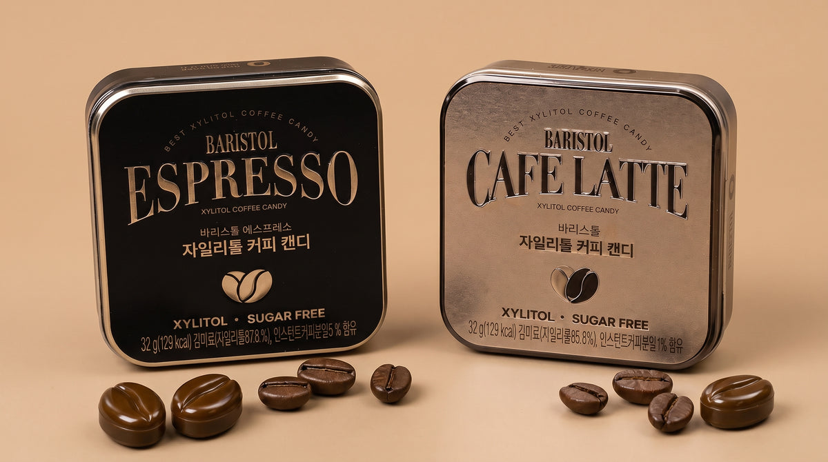 【3日間限定】韓国で話題 キシリトールコーヒーキャンディ 選べる3タイプ 4缶セット (エスプレッソ / カフェラテ / 2種MIX) 糖類ゼロ シュガーフリー 爽快ミント：国民商会日本公式