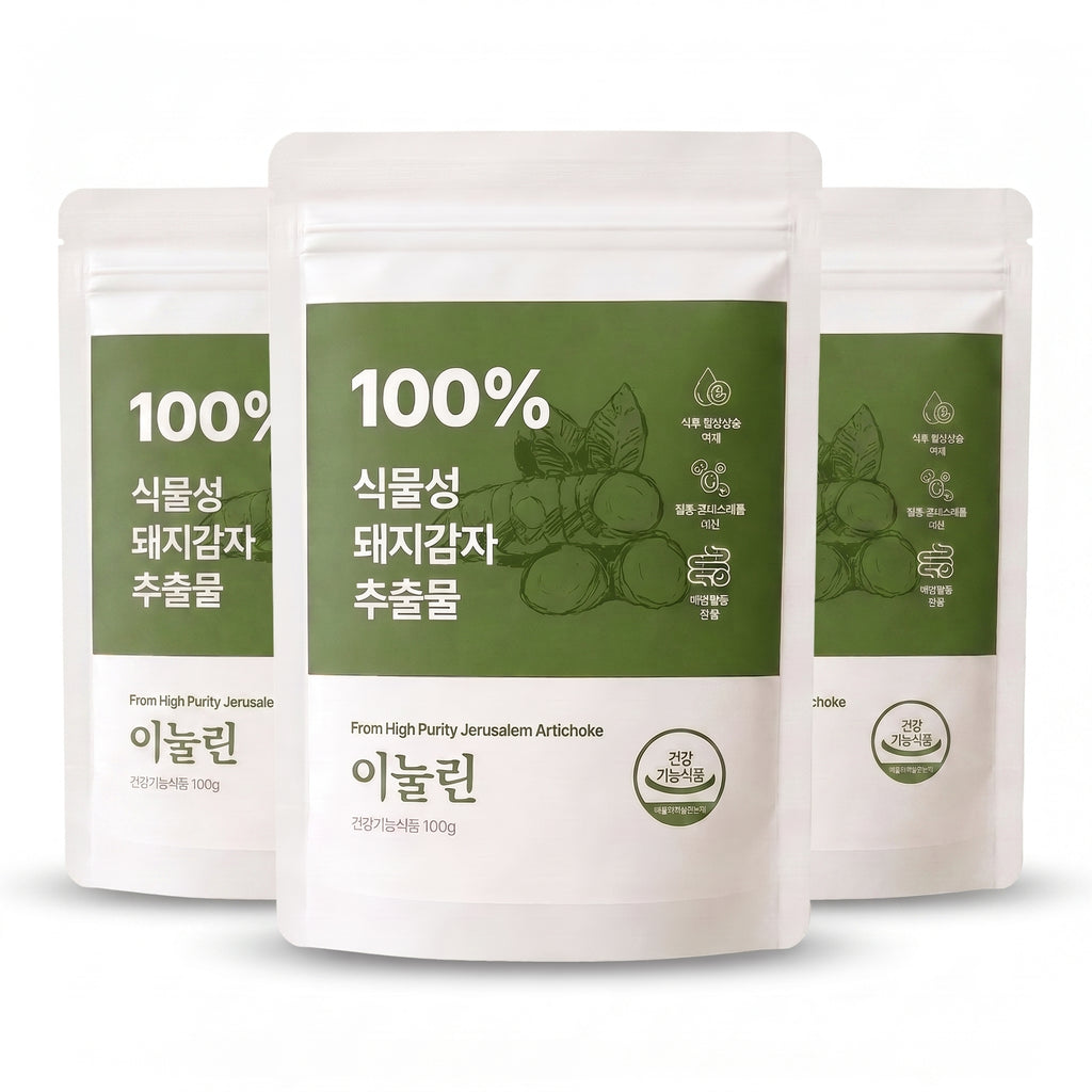 【韓国機能性表示食品】イヌリンパウダー 菊芋 100% 高純度食物繊維 100g 血糖値 コレステロール 腸活 健康習慣