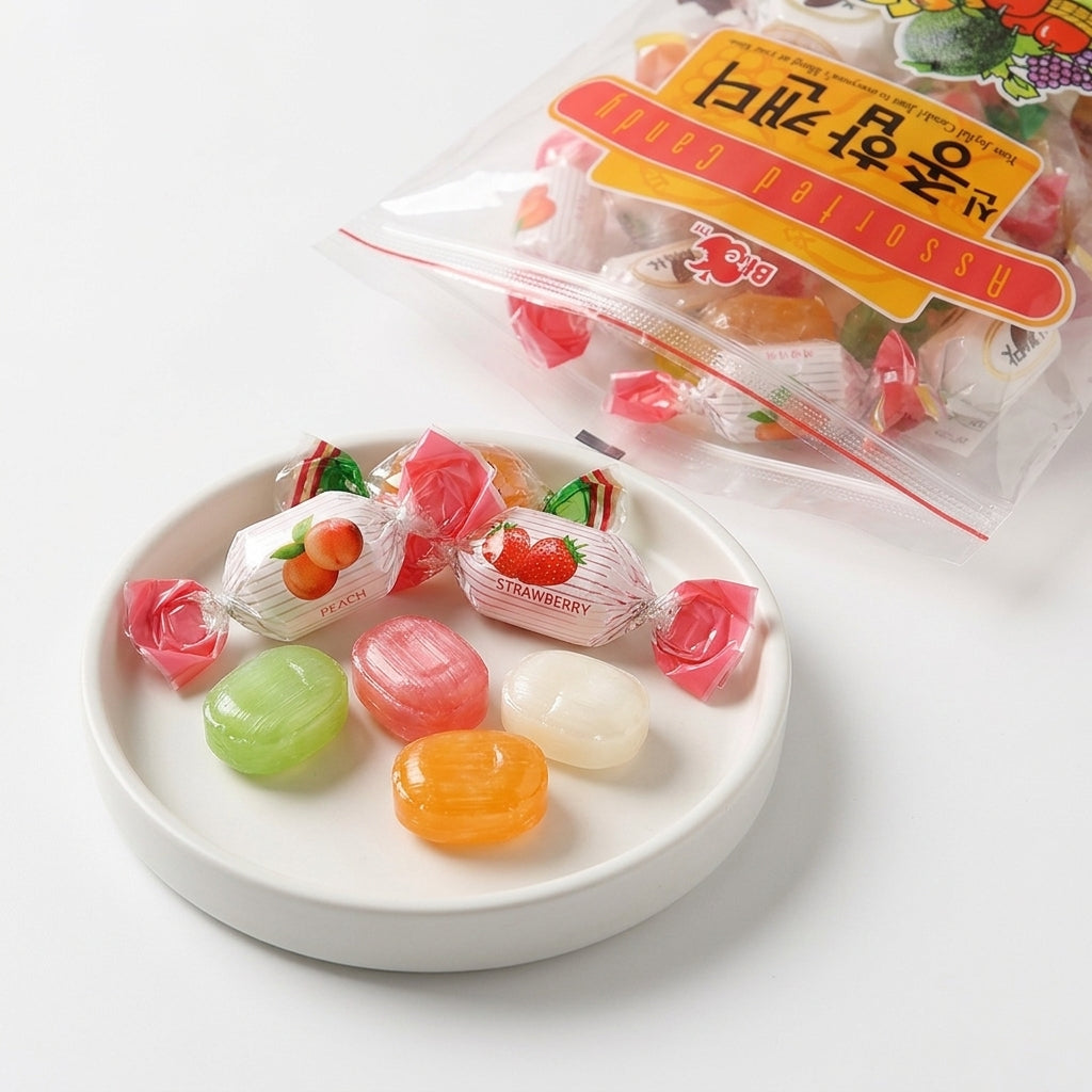 【マートコリア】シン 総合キャンディ 110g フルーツ 飴 アソート 韓国レトロお菓子：国民商会日本公式