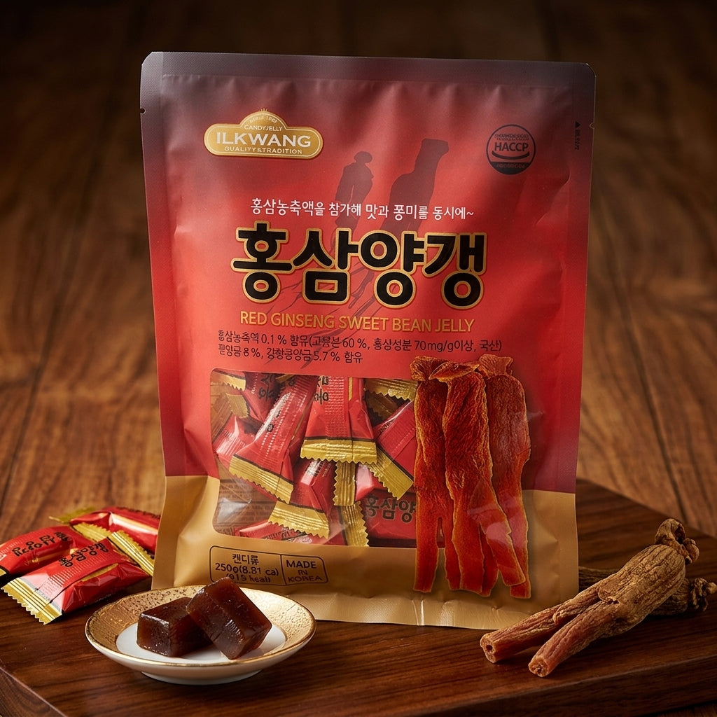 紅参羊羹 250g 個包装 韓国定番のおやつ リーズナブルなレッドジンセン：国民商会日本公式