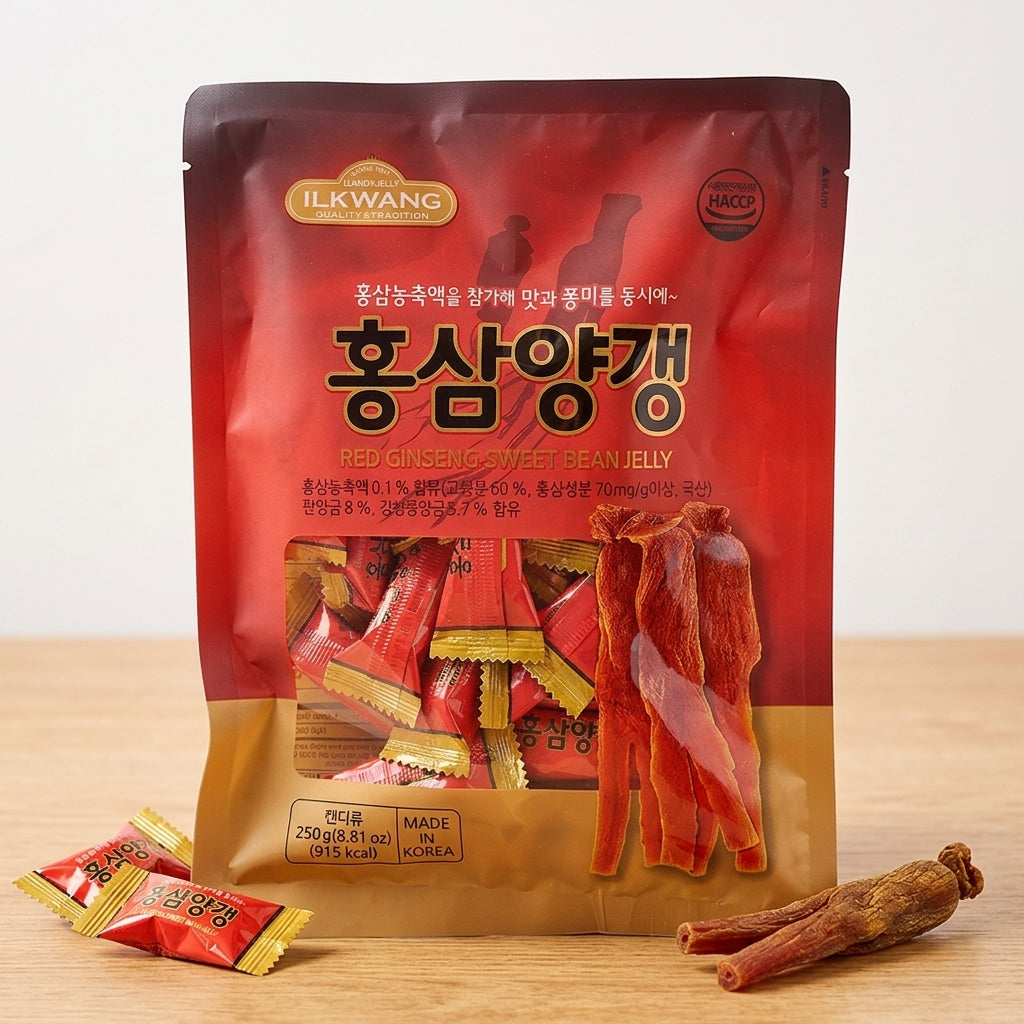 紅参羊羹 250g 個包装 韓国定番のおやつ リーズナブルなレッドジンセン：国民商会日本公式