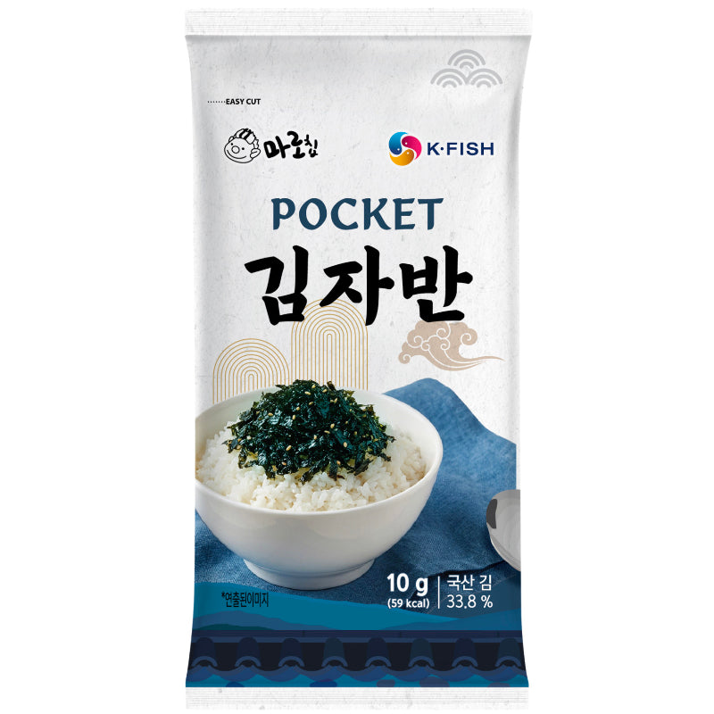ポケット キムジャバン 10包入 韓国のり ふりかけ 食べきり個包装 海苔 海鮮野菜 おにぎり ごはんのお供：国民商会日本公式
