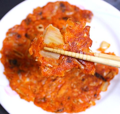 本格韓国キムチチヂミ 手作りキット サリークック 水を入れて5分焼くだけ 簡単調理 おつまみ おかず：国民商会日本公式