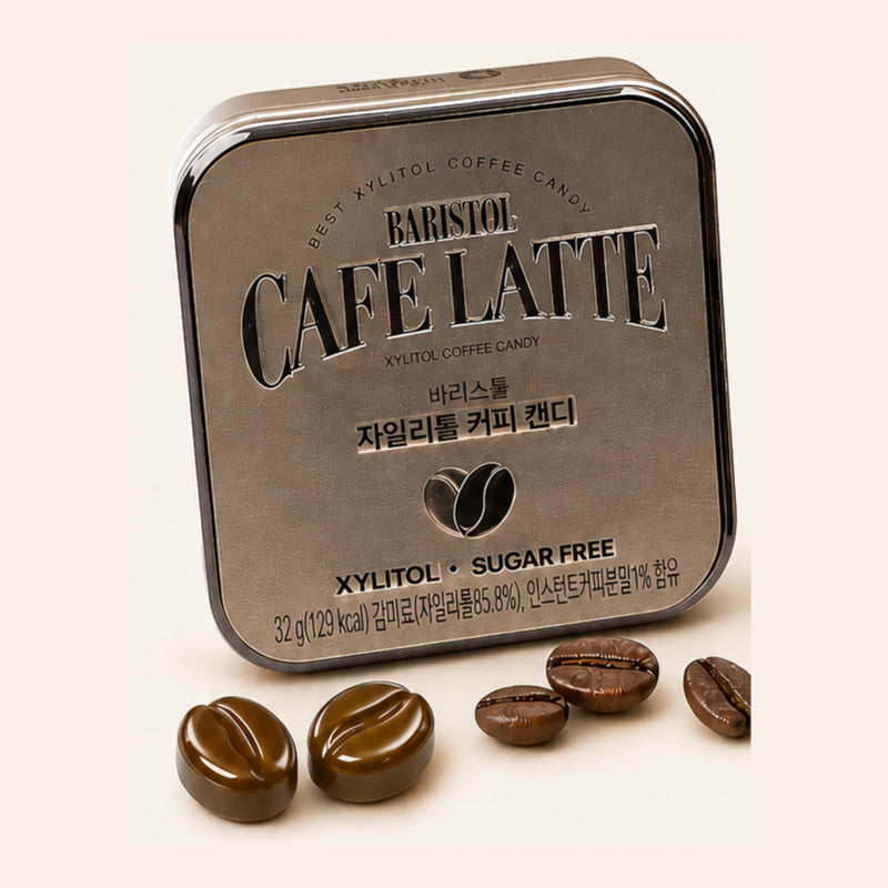 エスプレッソ キシリトール コーヒーキャンディ 32g 選べる2種 エスプレッソ カフェラテ 糖類0g 缶入り 携帯用 韓国 お土産 話題のお菓子：国民商会日本公式
