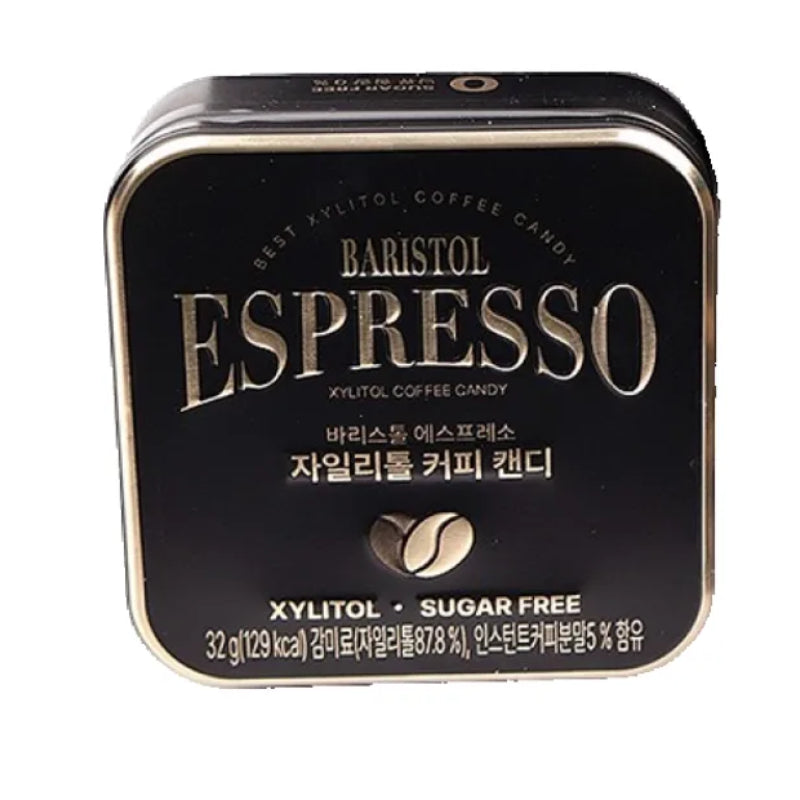 エスプレッソ キシリトール コーヒーキャンディ 32g 選べる2種 エスプレッソ カフェラテ 糖類0g 缶入り 携帯用 韓国 お土産 話題のお菓子：国民商会日本公式