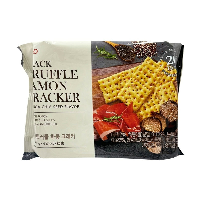 ALLO ブラックトリュフ ハモンクラッカー 87g 5袋セット 韓国お菓子 トリュフスナック ワイン おつまみ