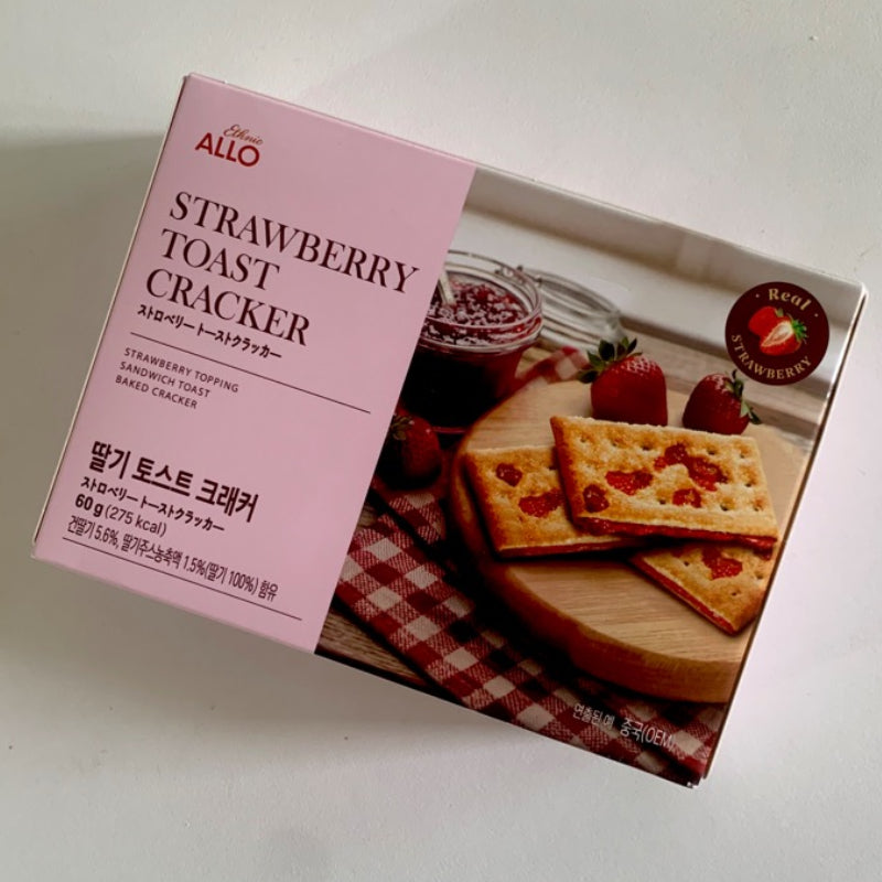ALLO ストロベリー トーストクラッカー 60g 5袋セット 韓国お菓子 いちご スナック