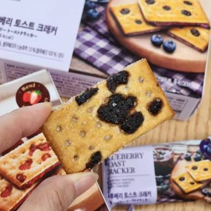 ALLO ブルーベリー トーストクラッカー 60g 5袋セット 韓国お菓子 フルーツ スナック