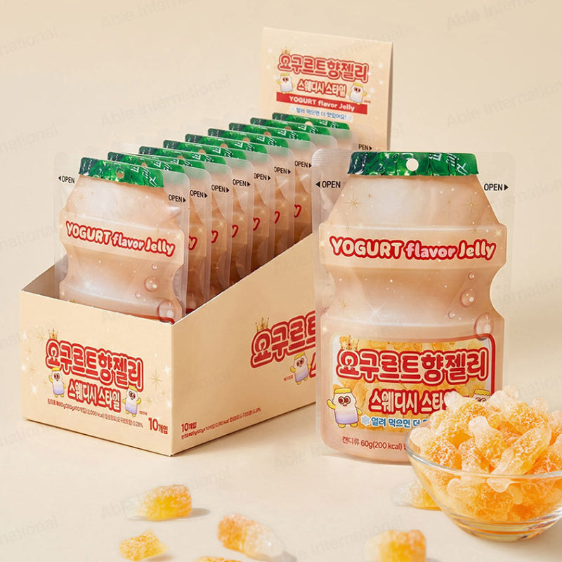 ヨーグルト味 グミ スウェディッシュグミ 60g 10袋セット 韓国お菓子 新食感