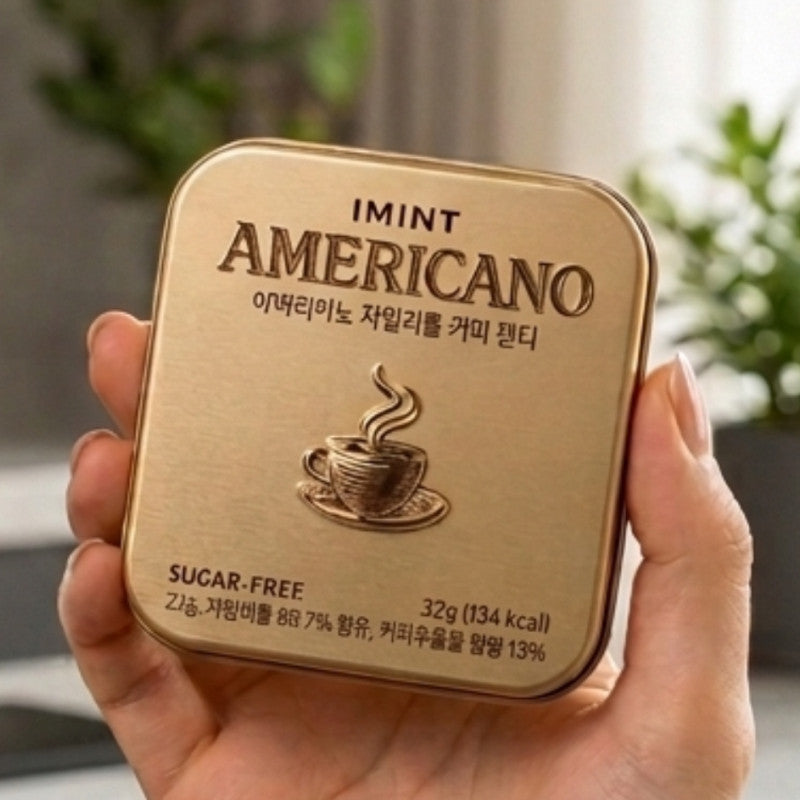 IMINT アイミント コーヒーキャンディ キシリトール 糖類ゼロ 32g 8缶セット エスプレッソ アメリカーノ 韓国お菓子