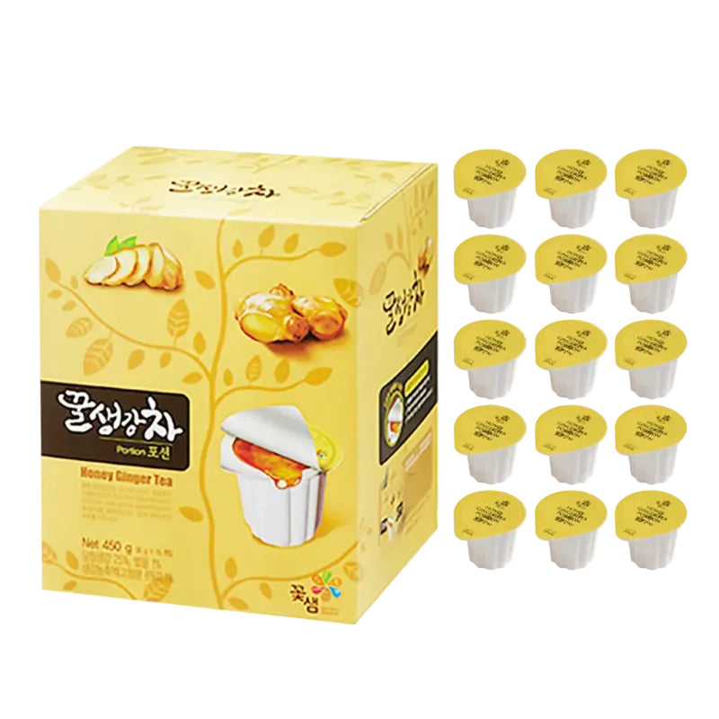 蜂蜜生姜茶 はちみつ生姜茶 KOTSAM 花泉 ポーション 30g 15個入り 個包装 希釈用 韓国 お茶