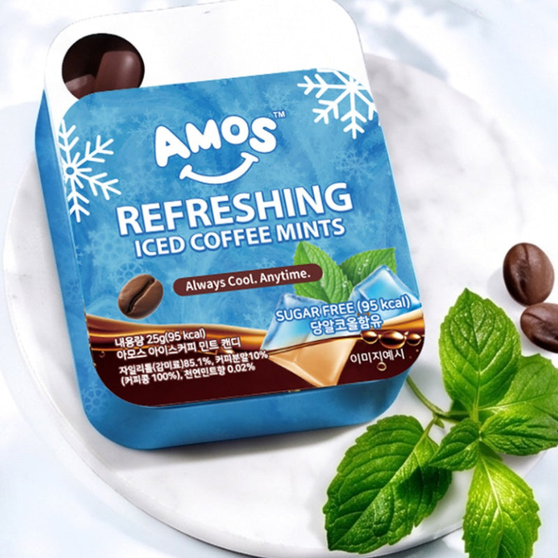 コーヒーミントキャンディ アモス アイスコーヒーミント 25g 10個セット コスパ最強 韓国お菓子 飴