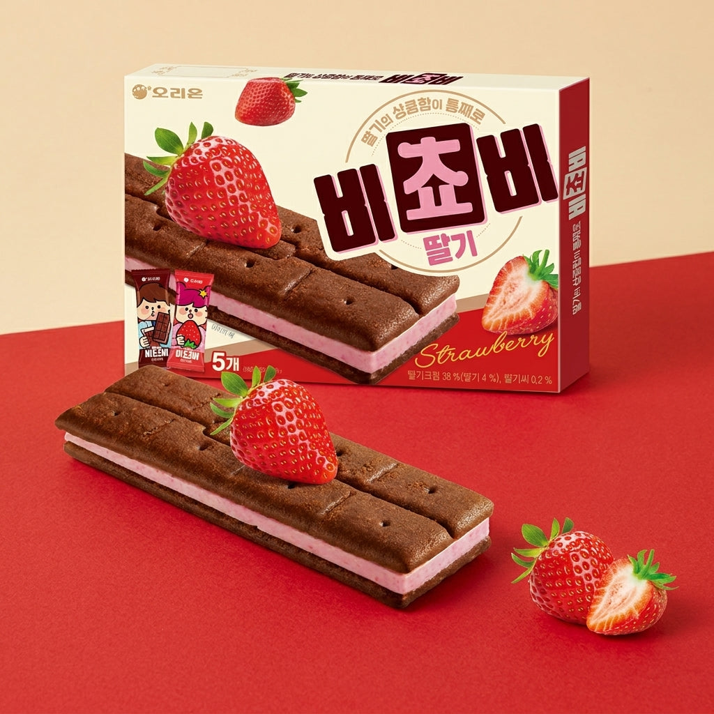オリオン ビチョビ 125g 8個セット チョコ ストロベリー 韓国人気お菓子 ビスケット