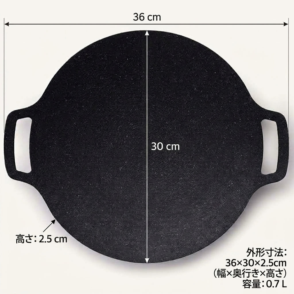 韓国製 ラチェナ グリドル 30cm IH対応 オール熱源 焼肉プレート サムギョプサル 鉄板 キャンプ 卓上：国民商会日本公式