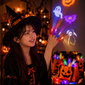 ハロウィン フィンガーライト 8個セット 光るおもちゃ プロジェクターライト パーティーグッズ プチギフト イベント