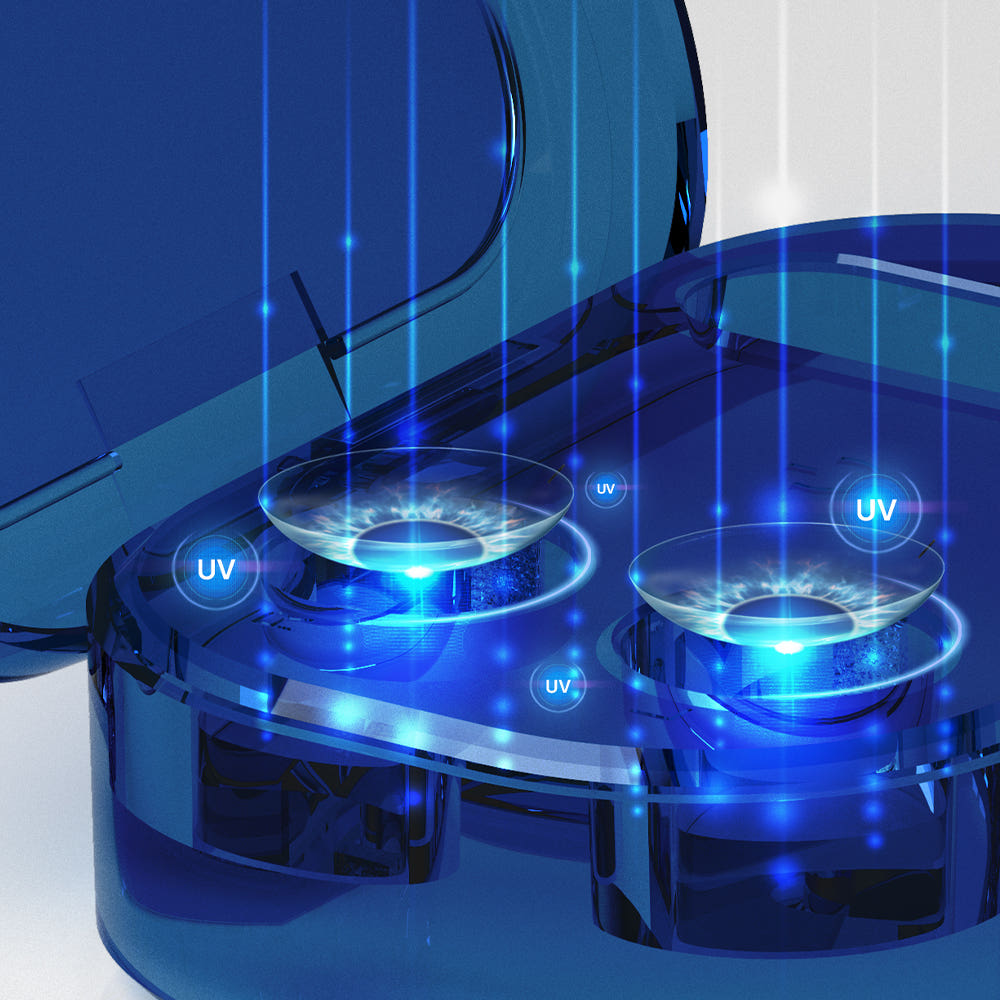 超音波コンタクト洗浄機 Oa UVデュアル コンタクトレンズクリーナー コードレス 超音波洗浄機 カラコン ハード ソフト 兼用：国民商会日本公式