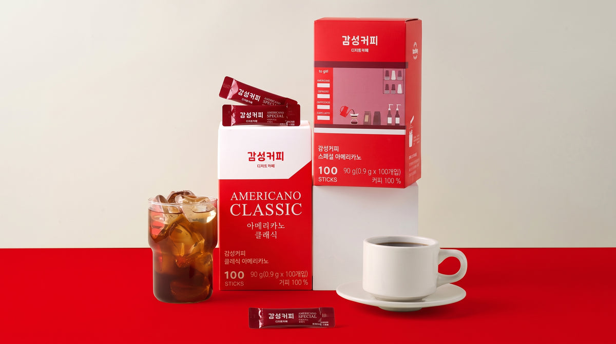 【感性コーヒー】クラシック アメリカーノ コーヒー 100本入り 韓国人気カフェ スティック 大容量 ブラック：国民商会日本公式